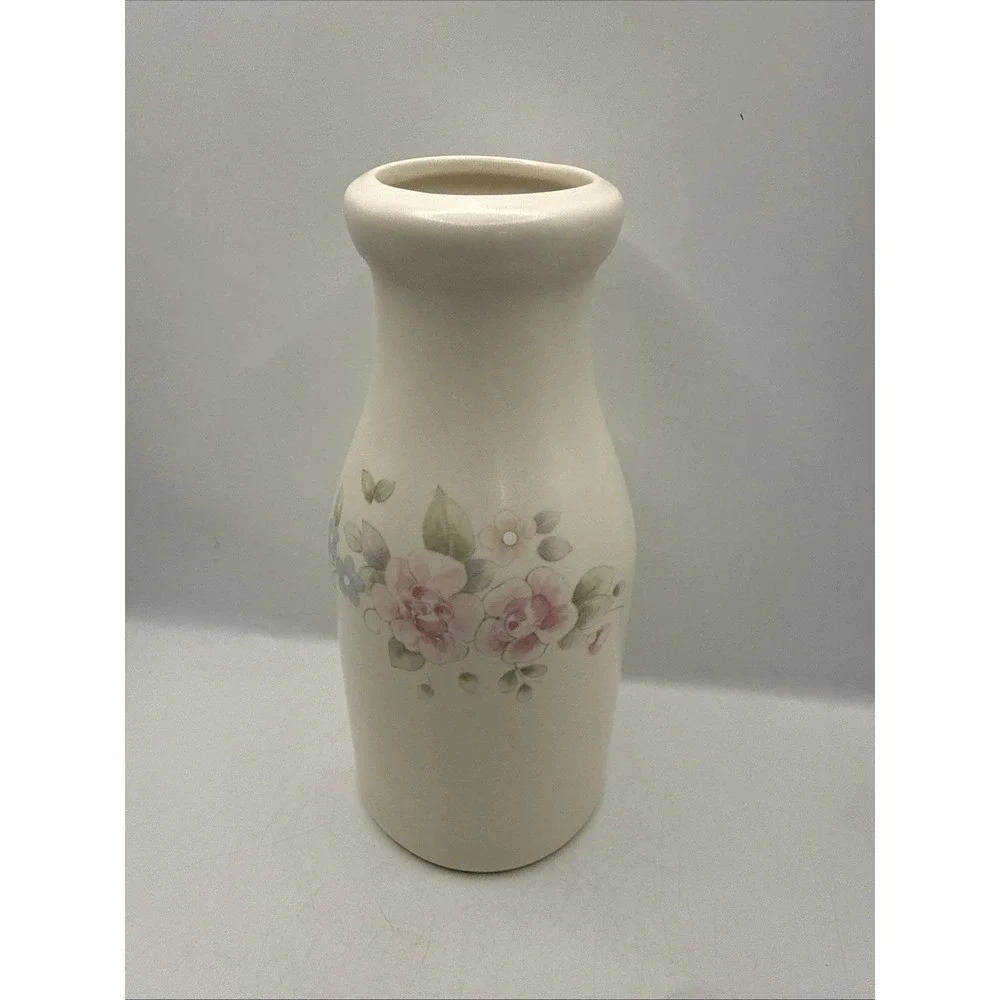 Pfaltzgraff Tea Rose Vtg Milk Bottle Vase Style 8
